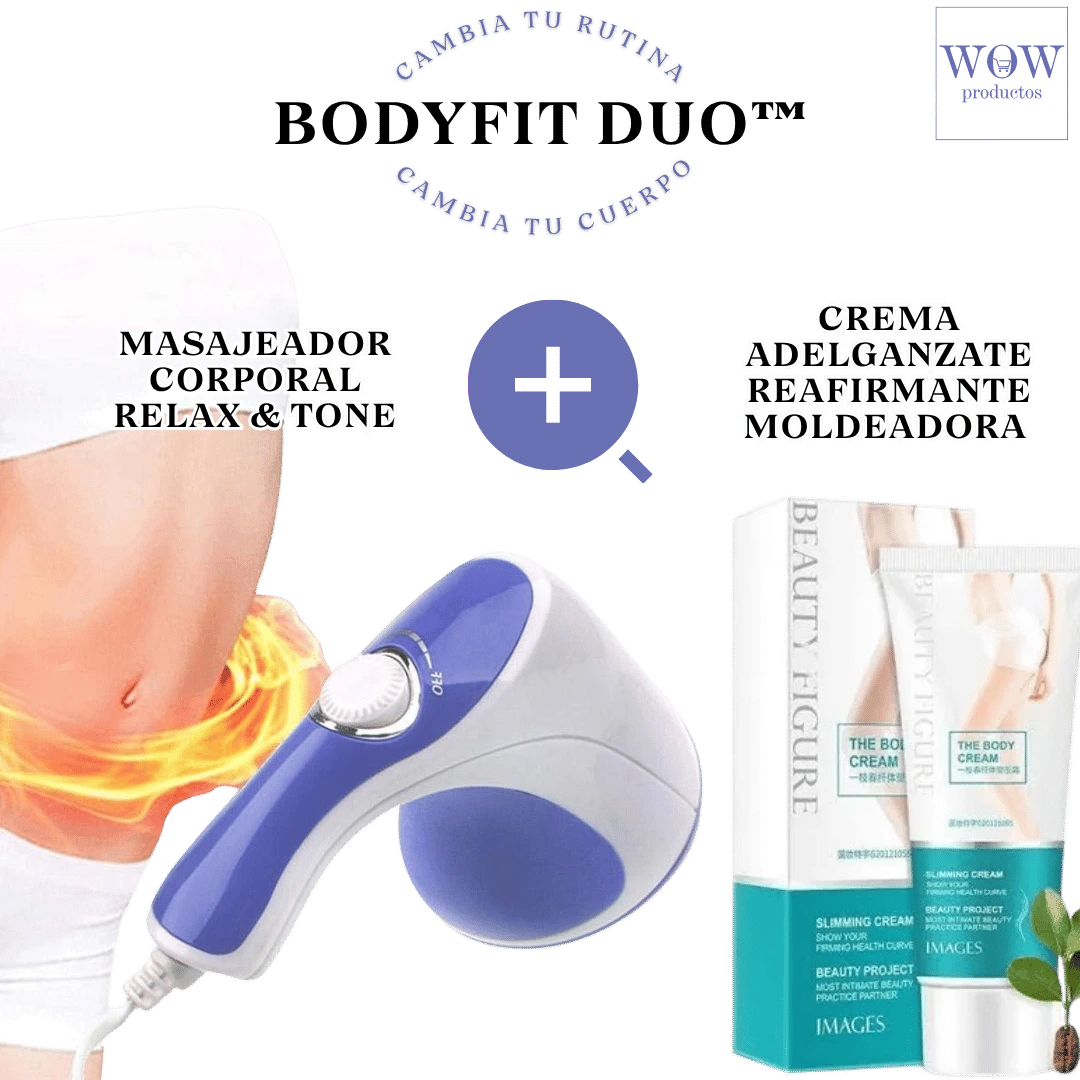 BodyFit Duo™ | MASAJEADOR + CREMA REAFIRMANTE