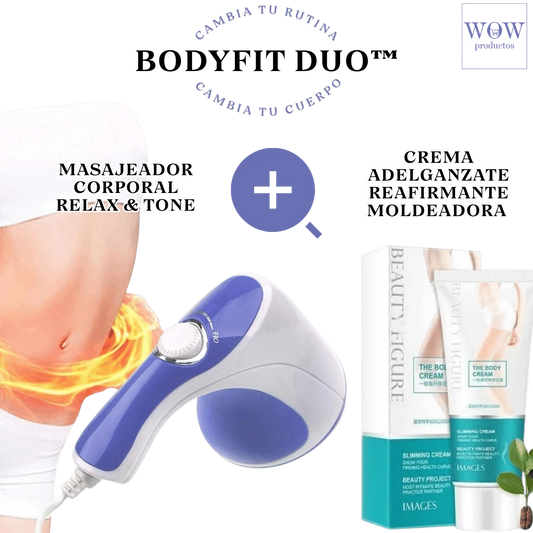 BodyFit Duo™ | MASAJEADOR + CREMA REAFIRMANTE