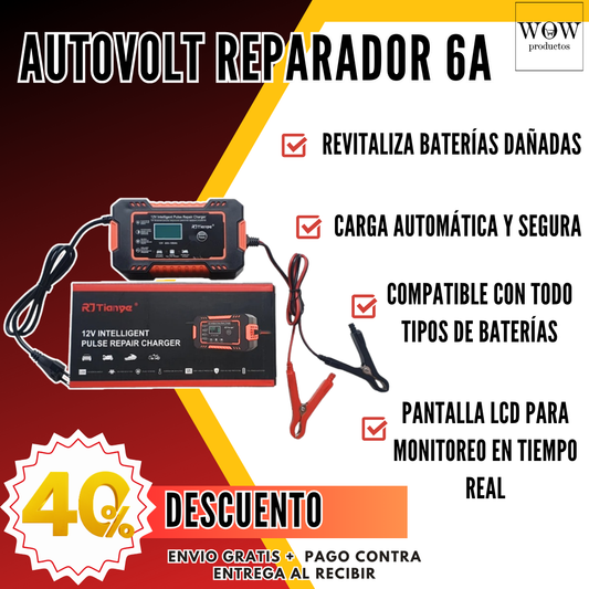 Cargador AutoVolt Reparador 6A™